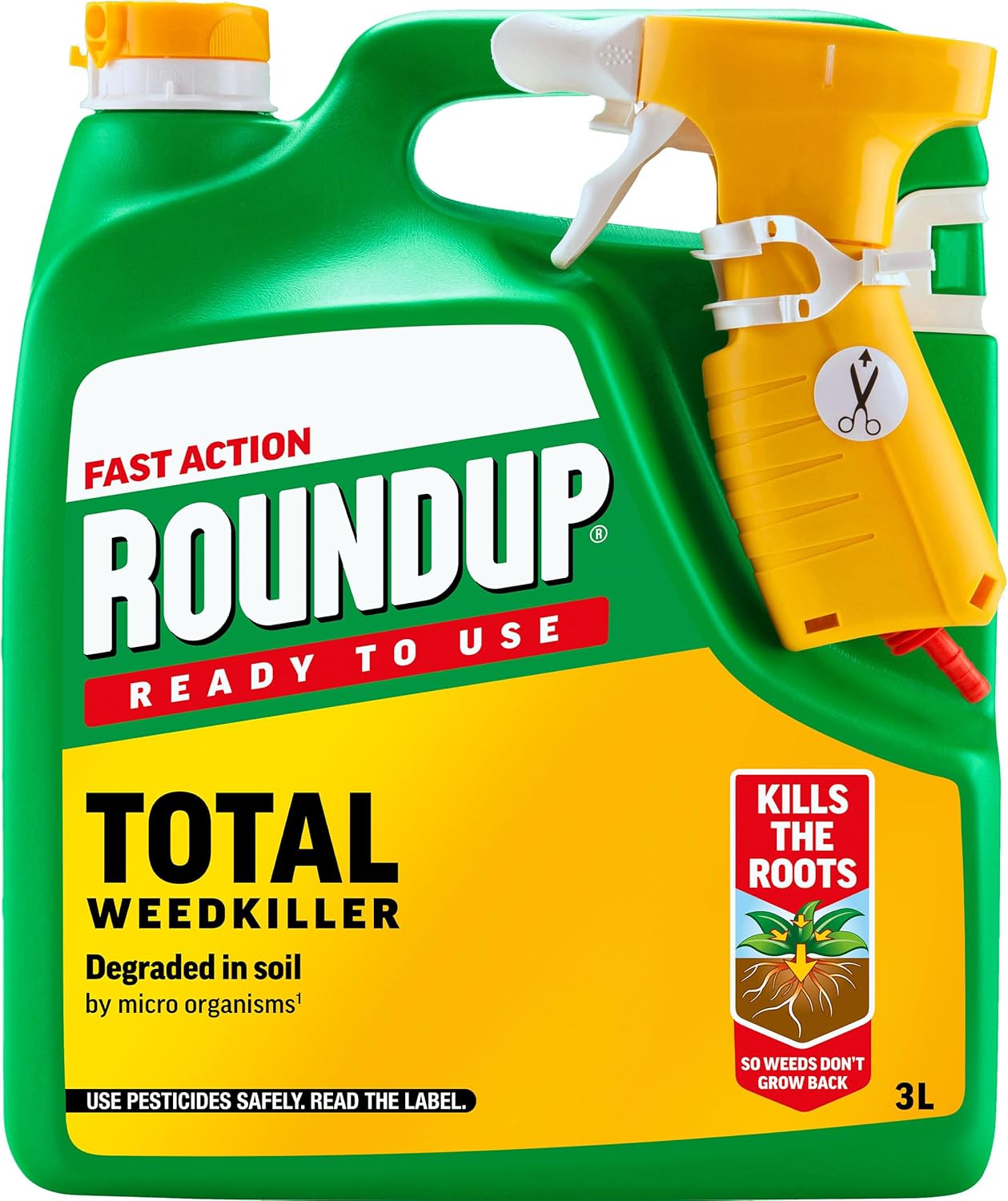 Roundup Fast Action Weedkiller, 3L Spray